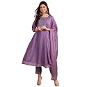 Vaamsi Women39s Silk Blend Solid Anarkali Kurta