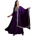 Vaamsi Women39s Solid Anarkali Embroidered Kurta With