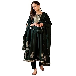 Vaamsi Womens Viscose Rayon Yoke Design Embroidered