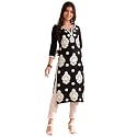 Vaamsi Women39s Viscose Rayon Solid Embroidered Straight