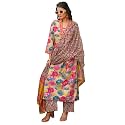 Vaamsi Women39s Yellow Rayon Blend Printed Straight