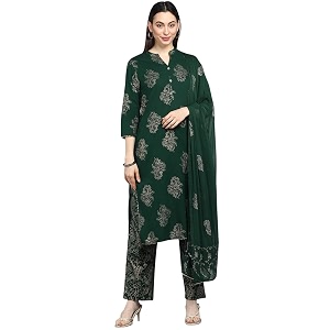 Vaamsi Women Cotton Kurta Palazzo With Dupatta