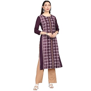 Vaamsi Women Crepe Regular Kurta