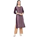 Vaamsi Women Crepe Regular Kurta