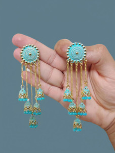 vaanya designer golden jhumka earrings for women party wear earrings jhumka earrings fancy big for wedding traditional jhumka alloy jhumki earring alloy jhumki earring alloy jhumki earring