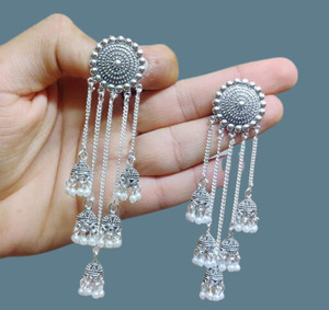 vaanya designer golden jhumka earrings for women party wear earrings jhumka earrings fancy big for wedding traditional jhumka alloy jhumki earring alloy jhumki earring alloy jhumki earring