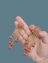 VAANYA Designer golden Jhumka earrings for women Party wear earrings Jhumka earrings fancy big for wedding Traditional Jhumka Alloy Jhumki Earring Alloy Jhumki Earring Alloy Jhumki Earring