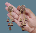VAANYA Designer golden Jhumka earrings for women Party wear earrings Jhumka earrings fancy big for wedding Traditional Jhumka Alloy Jhumki Earring Alloy Jhumki Earring Alloy Jhumki Earring