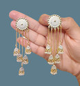 VAANYA Designer golden Jhumka earrings for women Party wear earrings Jhumka earrings fancy big for wedding Traditional Jhumka Alloy Jhumki Earring Alloy Jhumki Earring Alloy Jhumki Earring