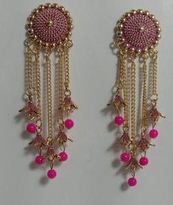 vaanya traditional meenkari alloy jhumki earring