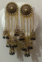 VAANYA Traditional Meenkari Alloy Jhumki Earring