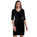 Vaararo V-Neck Party Dress for Women Bodycon