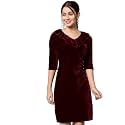 Vaararo V-Neck Party Dress for Women Bodycon