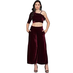Vaararo Velvet Co-Ords for Women One