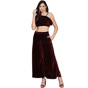 Vaararo Velvet Co-Ords for Women One