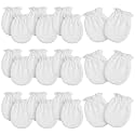 Vabean 12 Pairs Preemie Mittens Gloves for Baby No Scratch