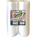 Vac Fresh Food Vacuum Sealer Rolls (2, 11" x 50')3.5mil Embossed Food Storage Bags, Vacuum Seal Bags for Meal Prep, Sous Vide Bags for Cooking (100 Feet)