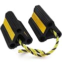 Vacallity Upgrade Rubber Wheel Chocks 6.2 in 1pair/2pack
