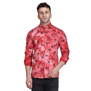 men39s cotton slim fit solid casual shirt