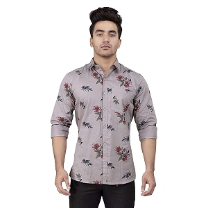 men39s cotton slim fit solid casual shirt