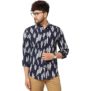 men39s cotton slim fit solid casual shirt
