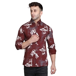 men39s cotton slim fit solid casual shirt