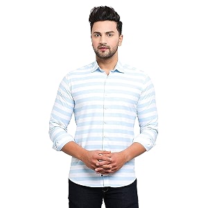 men39s cotton slim fit solid casual shirt