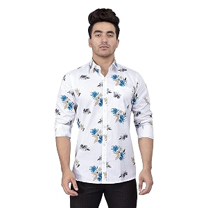men39s cotton slim fit solid casual shirt