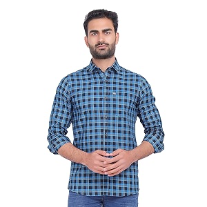 men39s cotton slim fit solid casual shirt