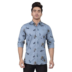 men39s cotton slim fit solid casual shirt