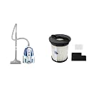 Vacmaster CC0101 Bagless Canister Vacuum Cleaner 1 Washable HEPA Filter 1 Air Outlet Sponge & 1 Air Inlet Sponge Replacements