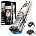 Vacuum Beard Trimmer for Men, Adjustable Precision Trimming Length 1-20mm