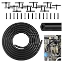 Vacuum Hose Set with ID*OD 3 * 9mm,1PC 9.84Ft VVacuum Hose Automotive+30PCS Vacuum Hoses Adapter,Max 130PSI Silicone Tubing Car Accessories Suitable for Cars,Trucks,SUVs (ID 3mm*OD 9mm)