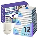 Vacuum Seal Space Saver Storage Bags With Electric Pump, 12 Combo Pack