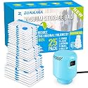 Vacuum Storage Bags with Electric Air Pump, 25 Pack (5 Jumbo, 5 Large, 5 Medium, 5 Small, 5 Roll Up Bags) Space Saver Bag for Clothes, Mattress, Blanket, Duvets, Pillows, Comforters,Travel, Moving