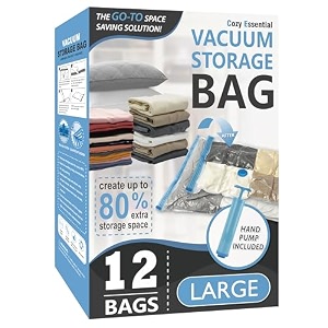 vacuum storage bags with hand pump vacuum seal space saver bags12 large