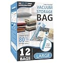 Vacuum Storage Bags with Hand Pump, Vacuum Seal Space Saver Bags,12 Large