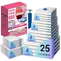 Vacuum Storage Bags with Hand Pump, Vacuum Seal Space Saver Bags, 25 Combo