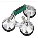 Vacuum Suction Cup Glass Lifter Ceramic Tile Sucker Plate Horizontal 10-120KG Seam Setter Building Tool for Tile, Granite, Metal(3 Claws)