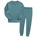 VAENAIT 6M-12Y Toddler Toddler Kids Toddler Girls Boys Soft Comfy Modal Tencel Solid Raglan Sleepwear Pajamas Pjs 2pcs Set