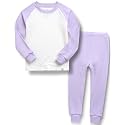 VAENAIT 6M-12Y Toddler Toddler Kids Toddler Girls Boys Soft Comfy Modal Tencel Solid Raglan Sleepwear Pajamas Pjs 2pcs Set