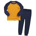 VAENAIT 6M-12Y Toddler Toddler Kids Toddler Girls Boys Soft Comfy Modal Tencel Solid Raglan Sleepwear Pajamas Pjs 2pcs Set