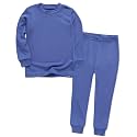 VAENAIT 6M-12Y Toddler Toddler Kids Toddler Girls Boys Soft Comfy Modal Tencel Solid Raglan Sleepwear Pajamas Pjs 2pcs Set