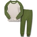VAENAIT 6M-12Y Toddler Toddler Kids Toddler Girls Boys Soft Comfy Modal Tencel Solid Raglan Sleepwear Pajamas Pjs 2pcs Set