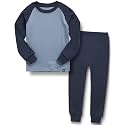 VAENAIT 6M-12Y Toddler Toddler Kids Toddler Girls Boys Soft Comfy Modal Tencel Solid Raglan Sleepwear Pajamas Pjs 2pcs Set