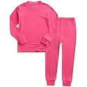 VAENAIT 6M-12Y Toddler Toddler Kids Toddler Girls Boys Soft Comfy Modal Tencel Solid Raglan Sleepwear Pajamas Pjs 2pcs Set