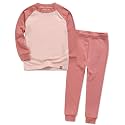 VAENAIT 6M-12Y Toddler Toddler Kids Toddler Girls Boys Soft Comfy Modal Tencel Solid Raglan Sleepwear Pajamas Pjs 2pcs Set