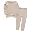 VAENAIT 6M-12Y Toddler Toddler Kids Toddler Girls Boys Soft Comfy Modal Tencel Solid Raglan Sleepwear Pajamas Pjs 2pcs Set