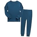 VAENAIT 6M-12Y Toddler Toddler Kids Toddler Girls Boys Soft Comfy Modal Tencel Solid Raglan Sleepwear Pajamas Pjs 2pcs Set