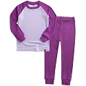 VAENAIT 6M-12Y Toddler Toddler Kids Toddler Girls Boys Soft Comfy Modal Tencel Solid Raglan Sleepwear Pajamas Pjs 2pcs Set